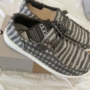 Hey Dude Wendy Funk Greyed Patriotic Buckle Exclusive